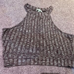 Maroon/purple halter neck top